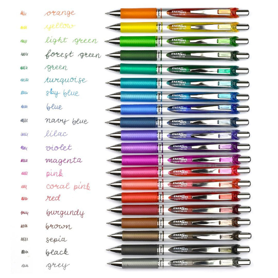 Pentel EnerGel Retractable Pen 0.7mm-Pens-Pentel-Black
