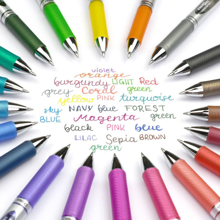 Pentel EnerGel Retractable Pen 0.7mm-Pens-Pentel-Black