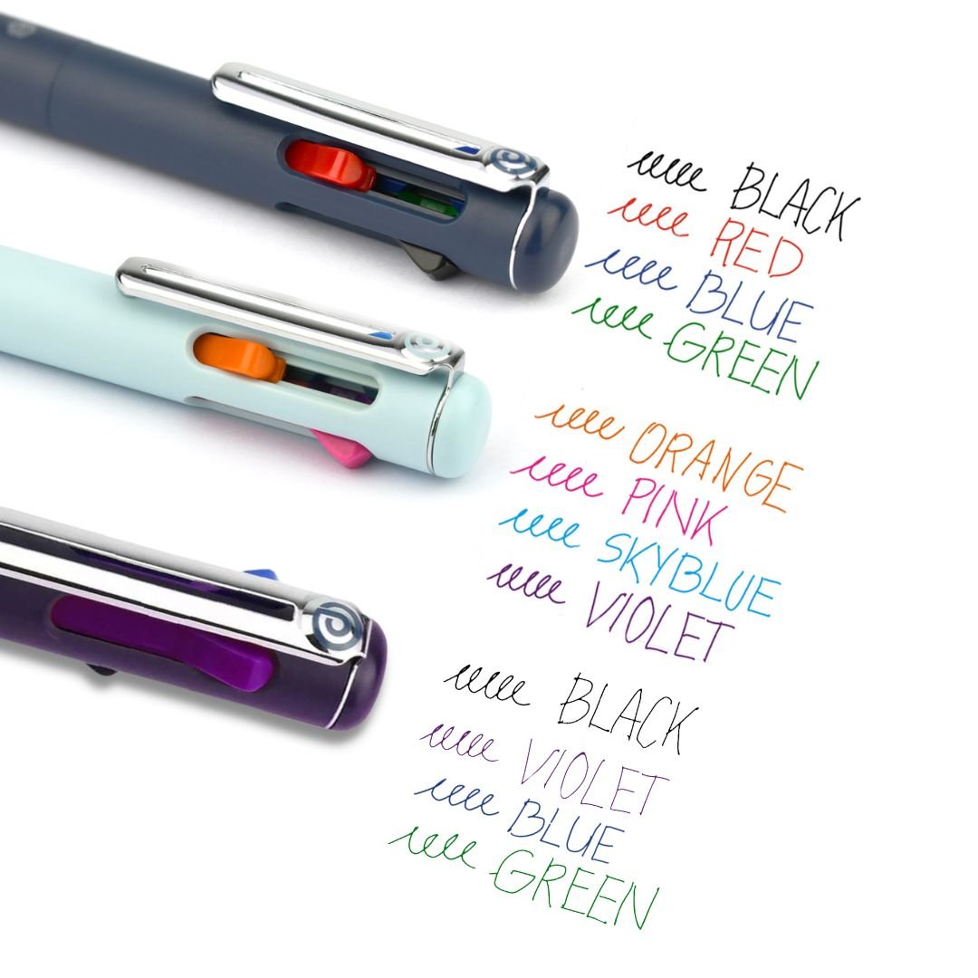 Pentel iZee 4 Colour Ballpoint Pens-Pens-Pentel-Deep Blue