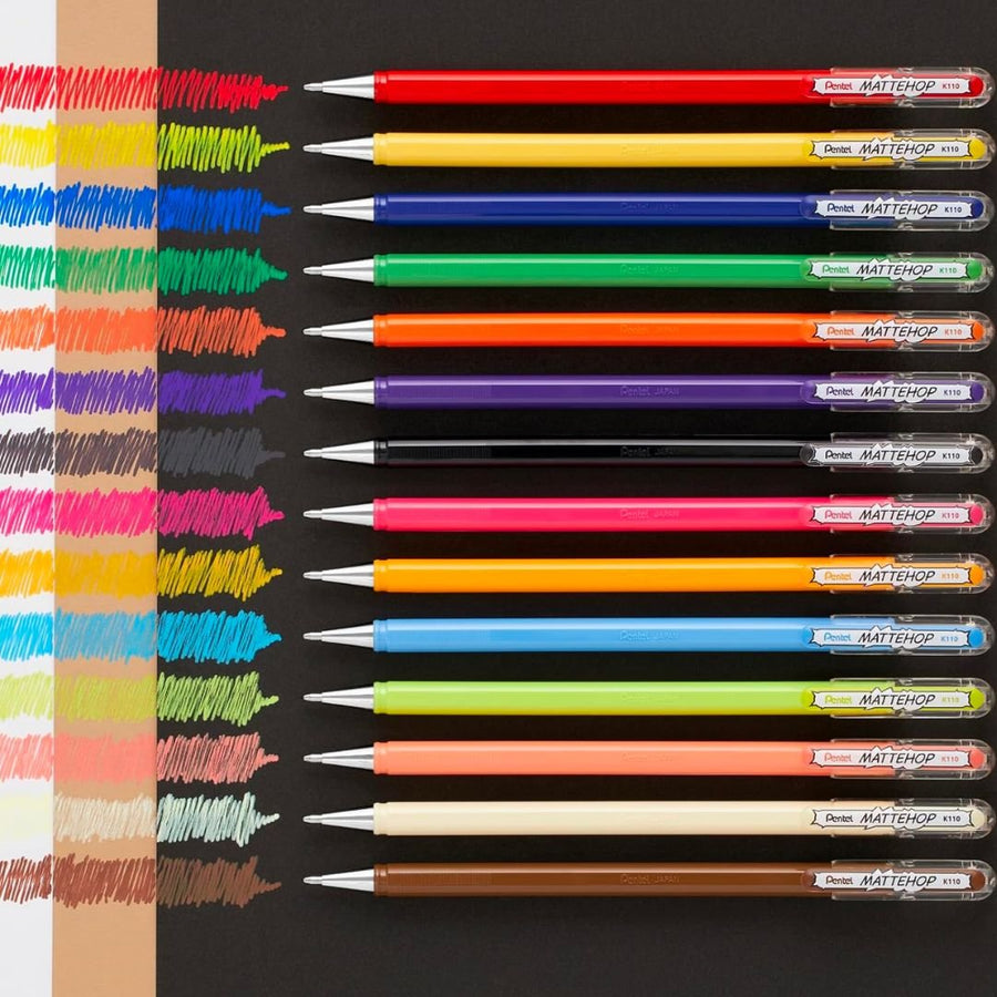 Pentel Mattehop Set of 14-Pens-Pentel-