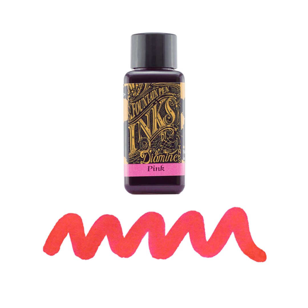 Reds & Pinks Diamine Fountain Pen Inks 30ml - Pink