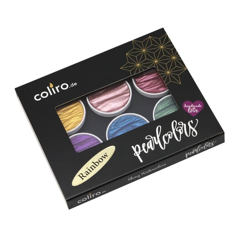 Rainbow Coliro Pearlcolors Set of Six-Calligraphy Inks-Coliro-