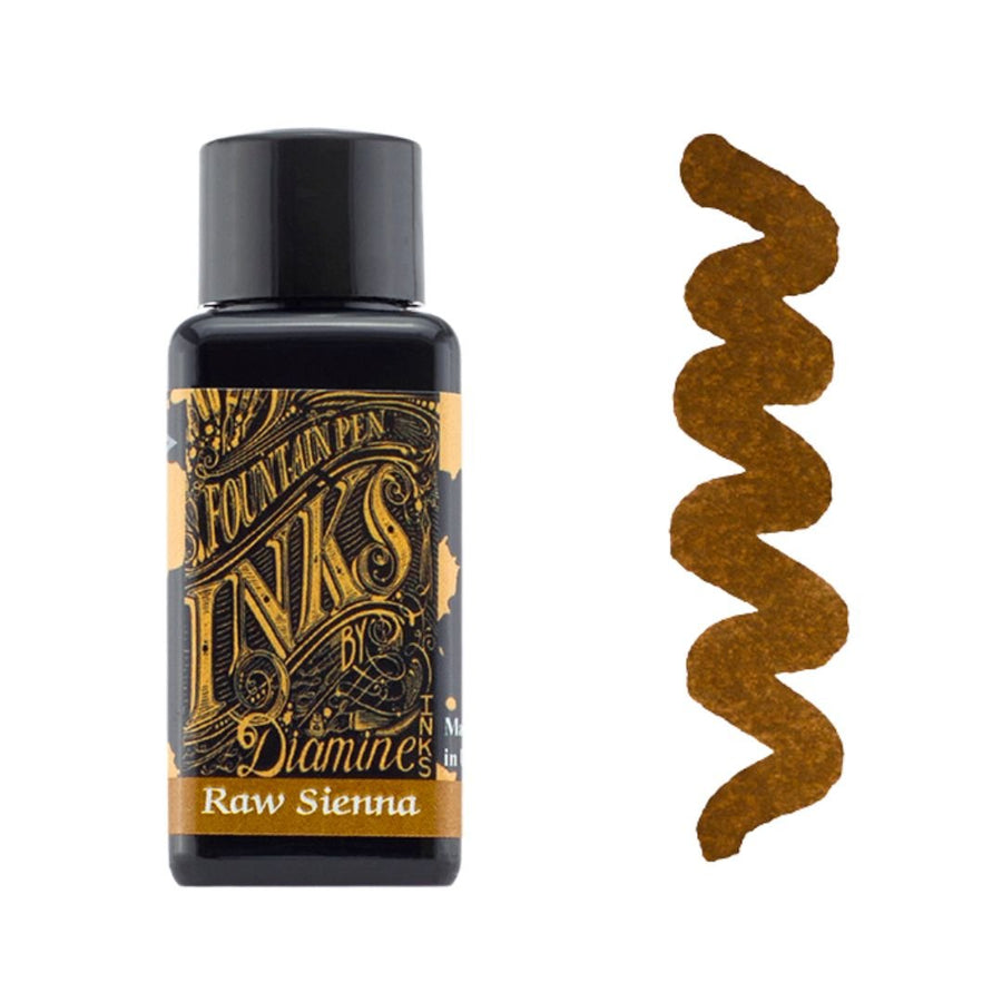 Browns Diamine Fountain Pen Inks 30ml - Raw Sienna