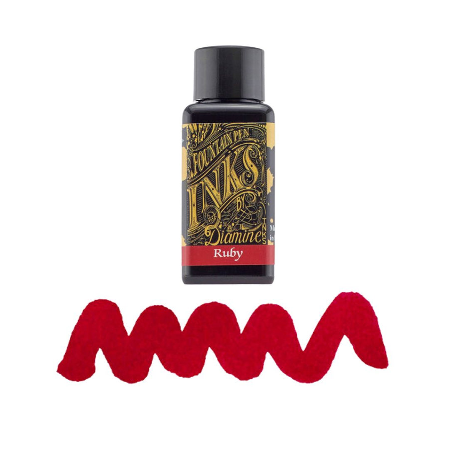 Reds & Pinks Diamine Fountain Pen Inks 30ml - Ruby