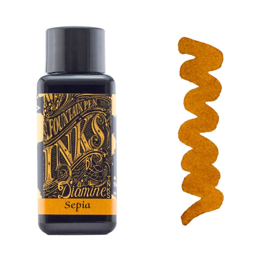 Browns Diamine Fountain Pen Inks 30ml - Sepia