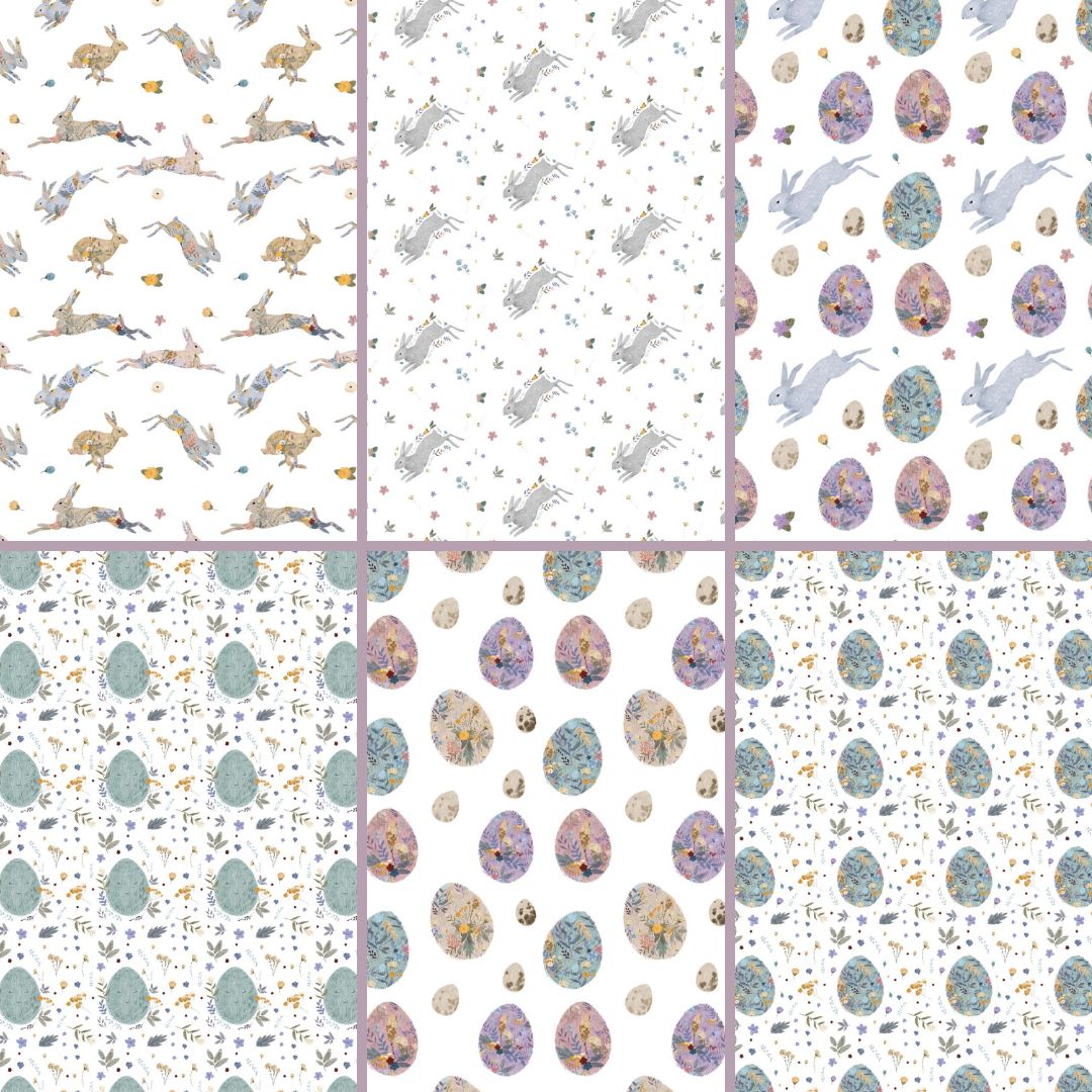 Spring Scrapbook Paper Digital Download-Digital Downloads-Under the Rowan Trees-