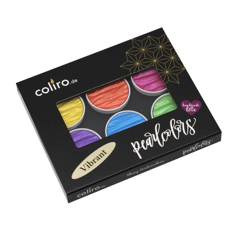 Vibrant Coliro Pearlcolors Set of Six-Calligraphy Inks-Coliro-