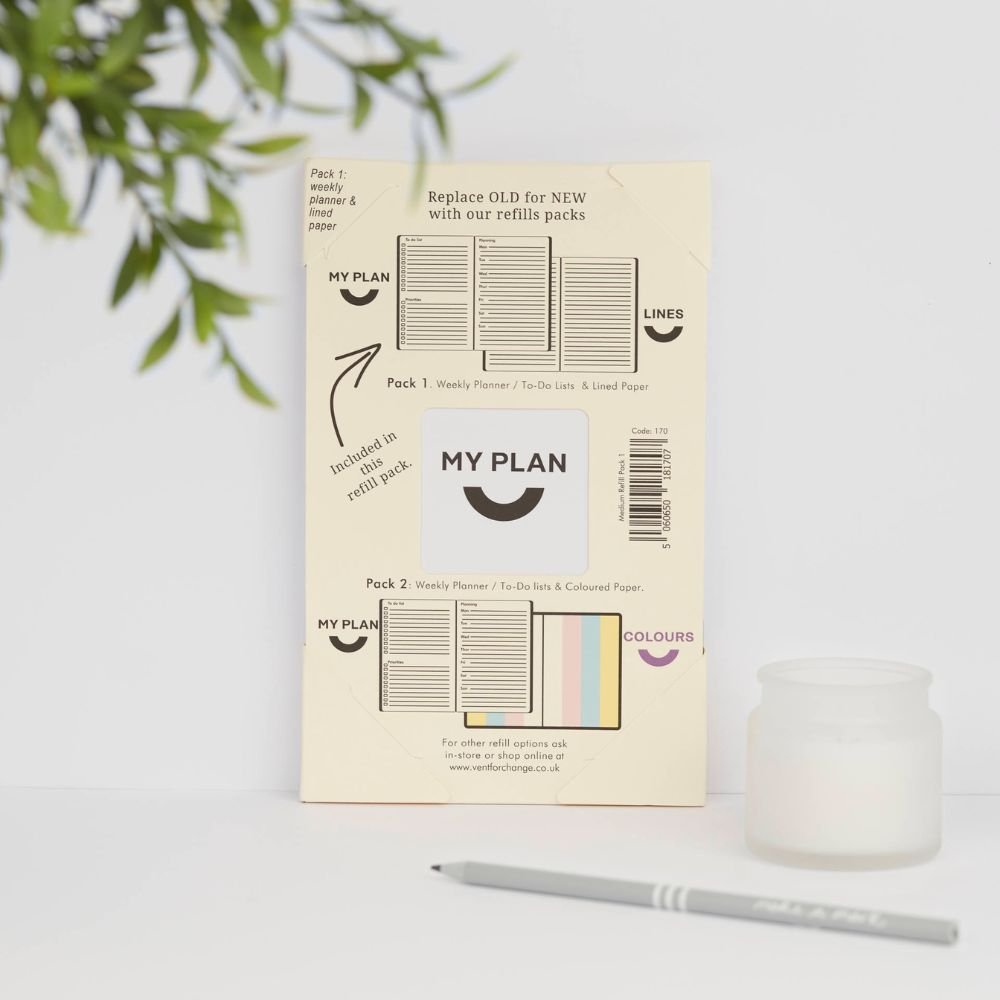 Weekly Planner Double Journal Refill Pack - Lined - Vent for Change - Under the Rowan Trees