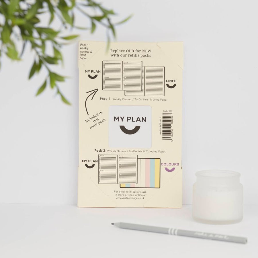 Weekly Planner Double Journal Refill Pack - Lined - Vent for Change - Under the Rowan Trees