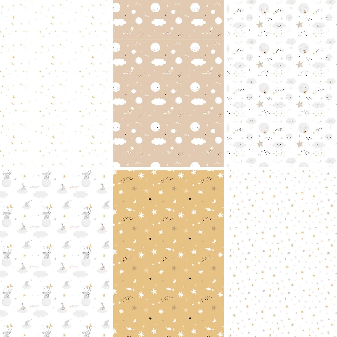 Year of the Rabbit Scrapbook Papers-Digital Downloads-Under the Rowan Trees-