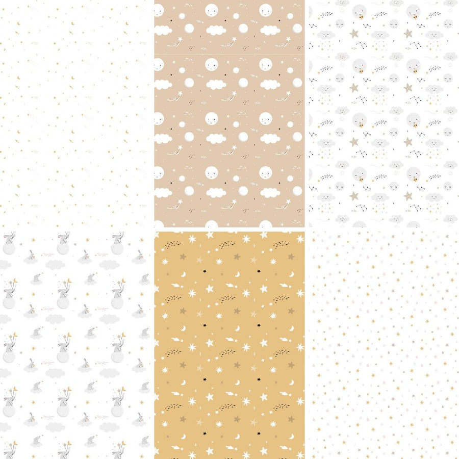 Year of the Rabbit Scrapbook Papers-Digital Downloads-Under the Rowan Trees-